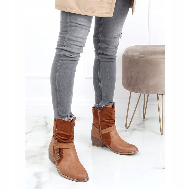 Botas femininas Camel Z1122 Camel marrom 1