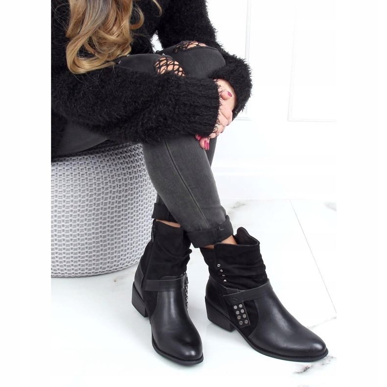 Botas femininas pretas Z1122 pretas preto 1