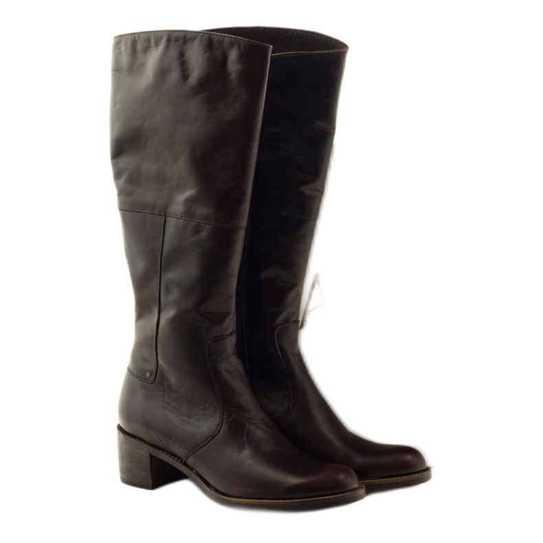 Botas femininas marrons Anabelle 503 castanho 4