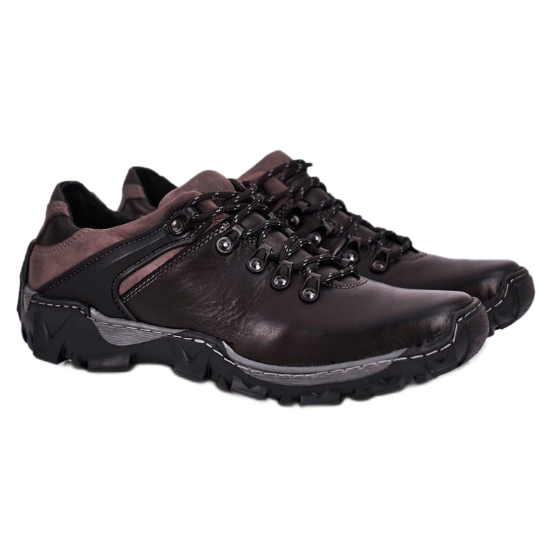 Bednarek Polish Shoes Tênis masculino de couro para caminhada bednarek preto 2