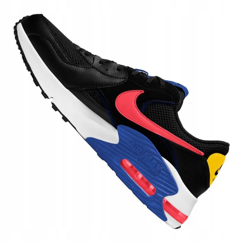 Sapata Nike Air Max Excee M CD4165-008 preto vermelho amarelo 1