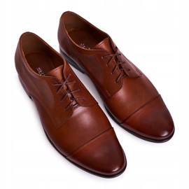 Bednarek Polish Shoes Chinelos masculinos de couro marrom castanho 5