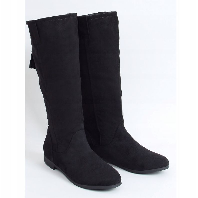 Botas rasas femininas pretas ST-01P pretas preto 1