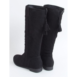 Botas rasas femininas pretas ST-01P pretas preto 2