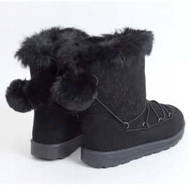 Botas de neve femininas negras 259 pretas preto 1