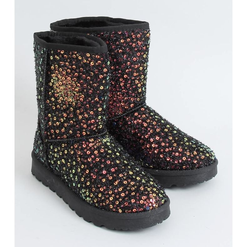 Botas de neve iridescentes BL177P ouro preto multicolorido 1 Botas de neve iridescentes BL177P ouro preto multicolorido 1