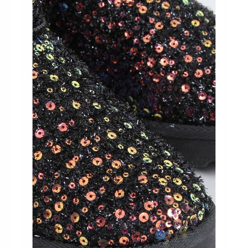 Botas de neve iridescentes BL177P ouro preto multicolorido 2 Botas de neve iridescentes BL177P ouro preto multicolorido 2