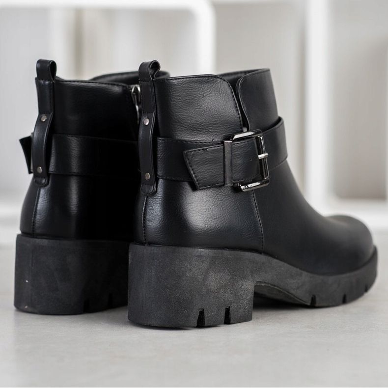 Seastar Trabalhadores com fivela preto 1