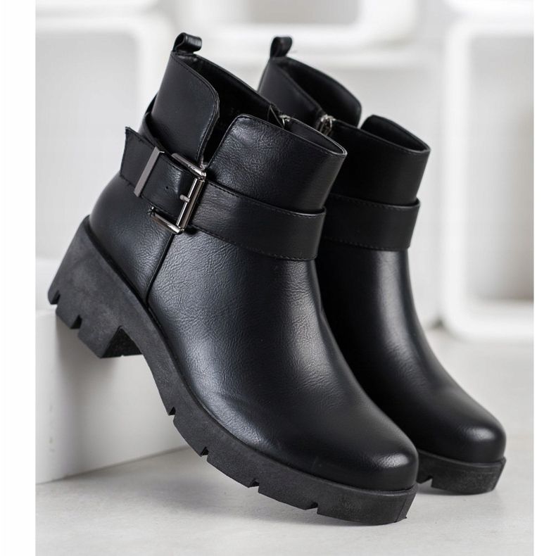 Seastar Trabalhadores com fivela preto 2