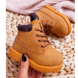Botas infantis para caçadores de calor Camel Dexter amarelo 1 Botas infantis para caçadores de calor Camel Dexter amarelo 1