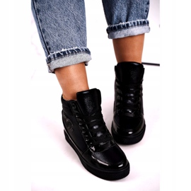 Haver Tênis feminino bota tornozelo Black Carol preto 3