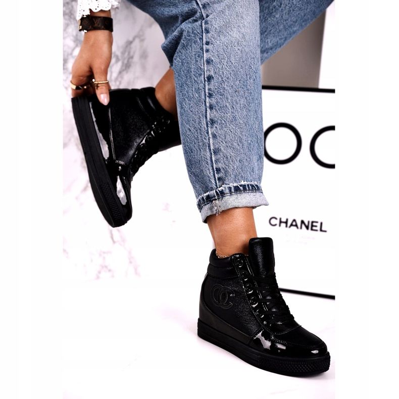 Haver Tênis feminino bota tornozelo Black Carol preto 2