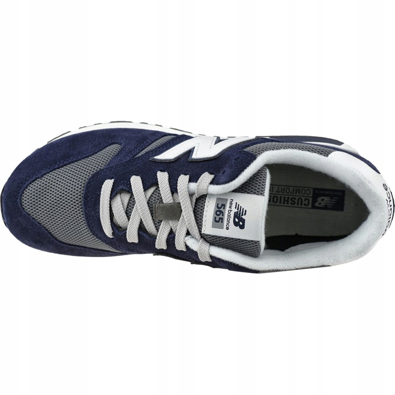 Sapatos New Balance M ML565CPC branco azul marinho cinza 2 Sapatos New Balance M ML565CPC branco azul marinho cinza 2