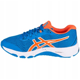 Asics GT-1000 8 Gs Jr 1014A068-400 branco azul laranja 1 Asics GT-1000 8 Gs Jr 1014A068-400 branco azul laranja 1