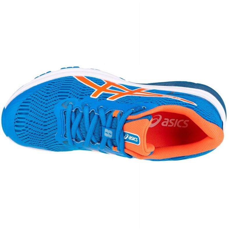 Asics GT-1000 8 Gs Jr 1014A068-400 branco azul laranja 2