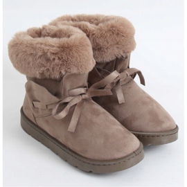 Botas de neve femininas bege A974 Khaki 1 Botas de neve femininas bege A974 Khaki 1