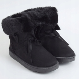 Botas de neve femininas negras A974 Preto 1 Botas de neve femininas negras A974 Preto 1