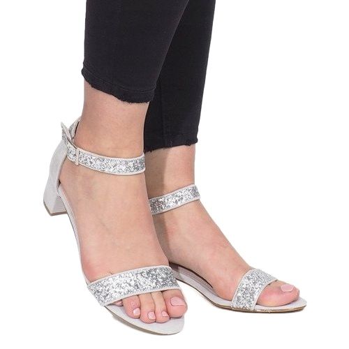 Sandálias na postagem de Montana prata cinza 2