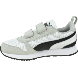 Puma R78 V Ps Jr 373617 02 branco preto cinza 1