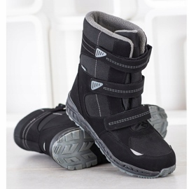 SHELOVET Botas de velcro para neve preto 1