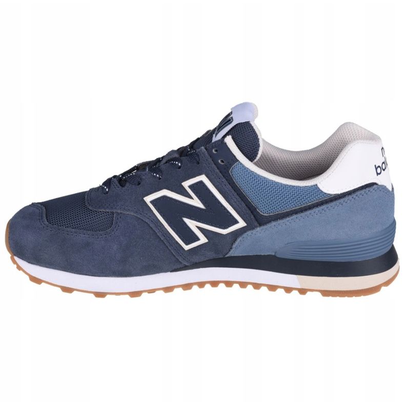 Sapatos New Balance U ML574GRE branco azul marinho azul 1