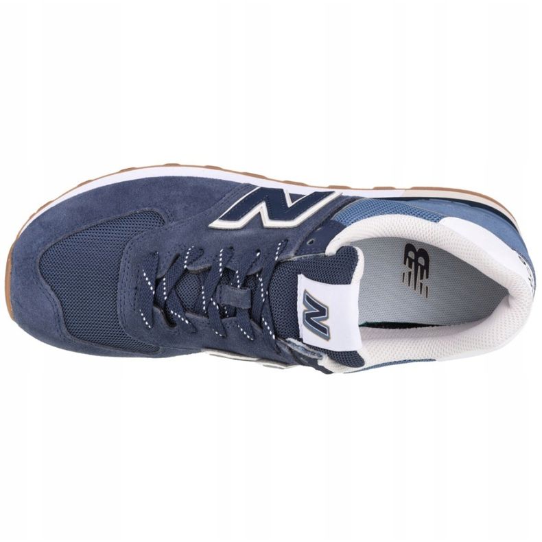 Sapatos New Balance U ML574GRE branco azul marinho azul 2