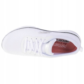 Skechers Flex Appeal 3.0 W 13070-WSL branco prata 2
