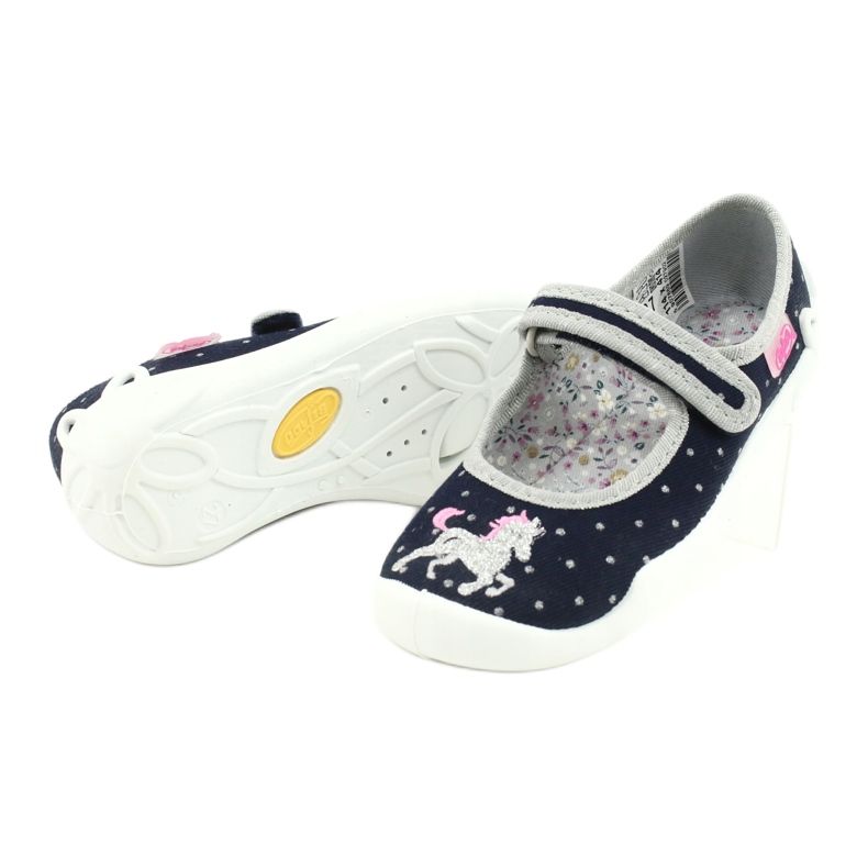 Calçados infantis Befado 114X414 azul marinho cinza 4