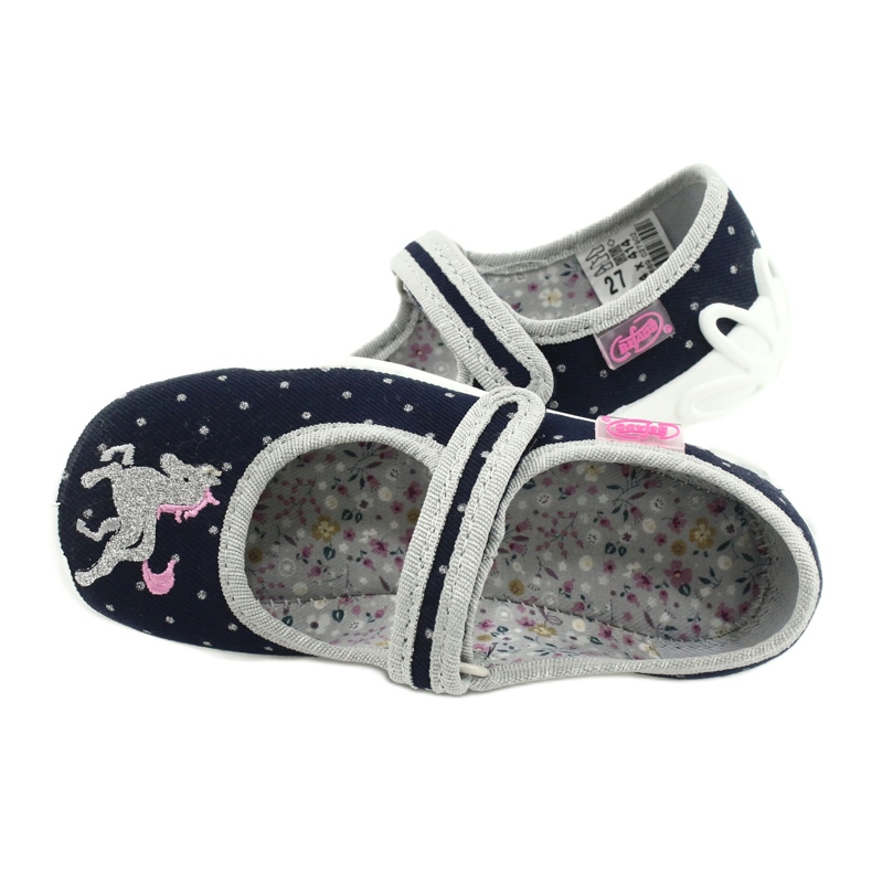 Calçados infantis Befado 114X414 azul marinho cinza 5