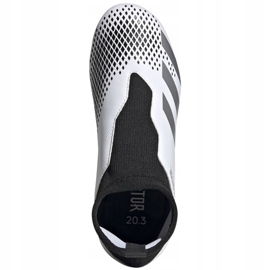 Chuteiras Adidas Predator 20.3 Ll Fg Jr FW9212 branco branco 2