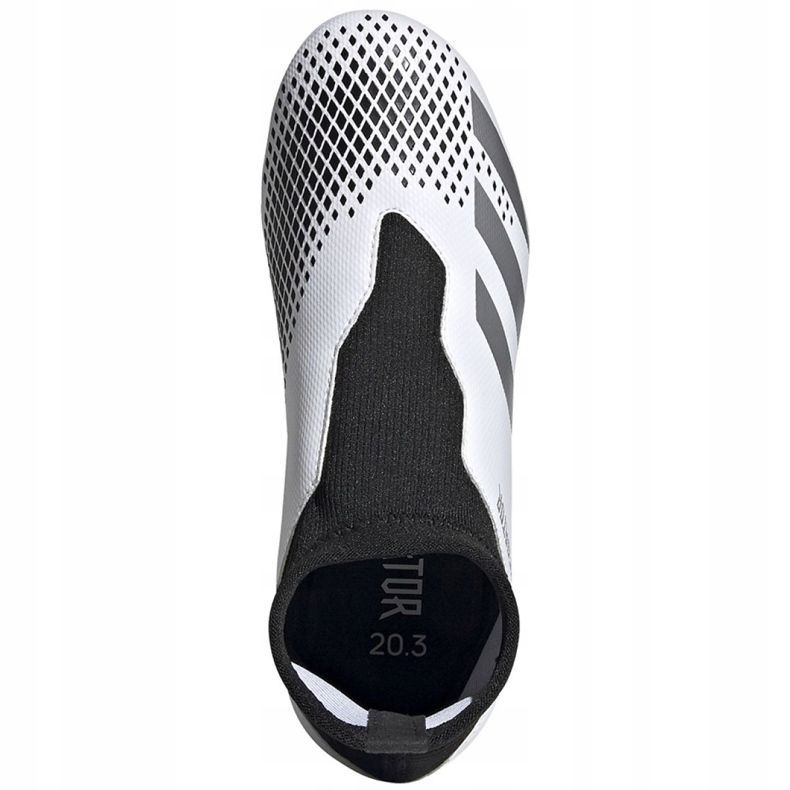 Chuteiras Adidas Predator 20.3 Ll Fg Jr FW9212 branco branco 2