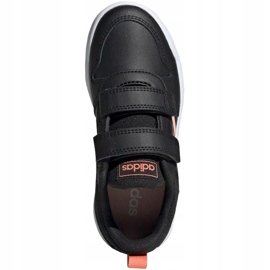 Sapatos infantis Adidas Tensaur C preto e laranja EF1099 1