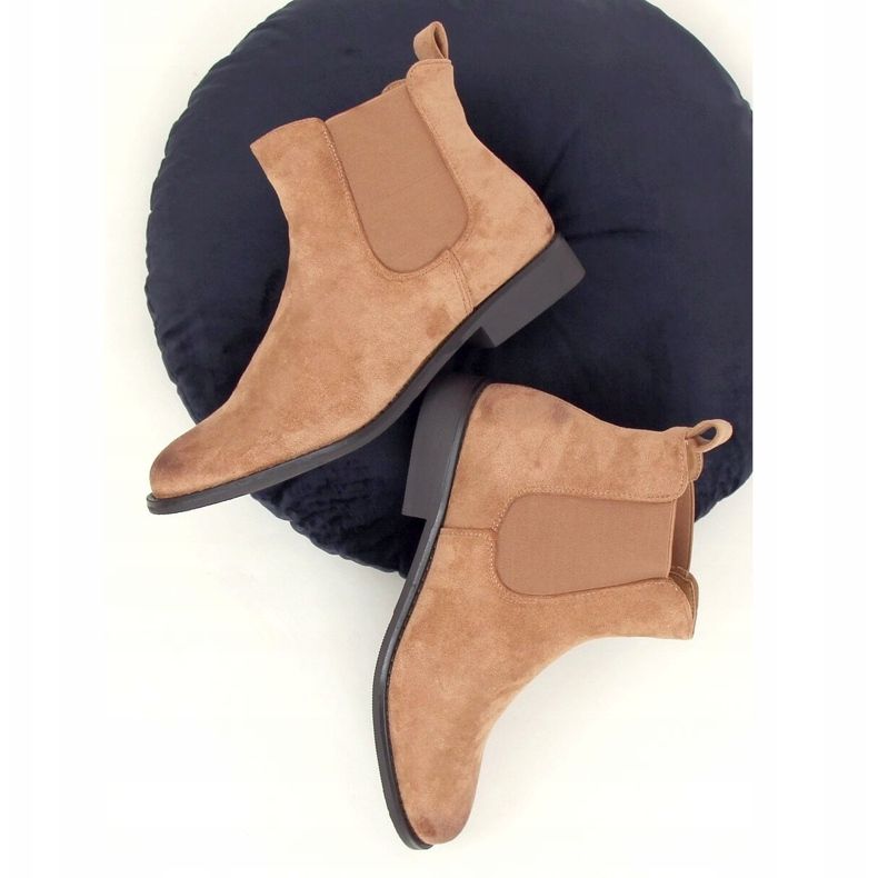 Botas Bege Chelsea para mulheres 8310 Khaki cáqui 1