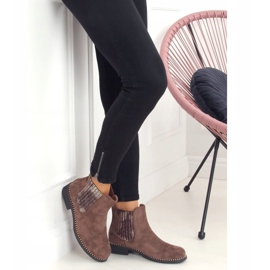 Botas femininas Chelsea, marrom camurça HQ231 Khaki castanho cáqui 1
