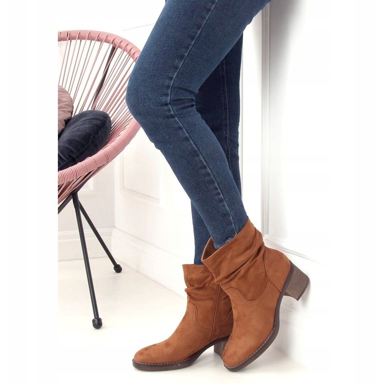 Camel 6341 Botas de salto alto camelo marrom 1