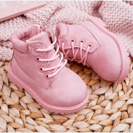 FRROCK Trappers Botas Infantis Dexter Rosa Pó 1 FRROCK Trappers Botas Infantis Dexter Rosa Pó 1