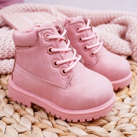 FRROCK Trappers Botas Infantis Dexter Rosa Pó 2