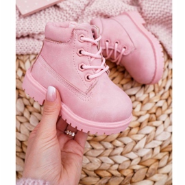 FRROCK Trappers Botas Infantis Dexter Rosa Pó 3