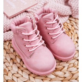 FRROCK Trappers Botas Infantis Dexter Rosa Pó 5