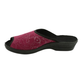 Sapatos femininos Befado pu 581D195 preto vermelho multicolorido 2