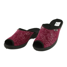 Sapatos femininos Befado pu 581D195 preto vermelho multicolorido 3