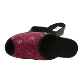 Sapatos femininos Befado pu 581D195 preto vermelho multicolorido 5