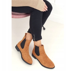 Botas femininas clássicas do Chelsea, camelo MR-9 Camel marrom 1