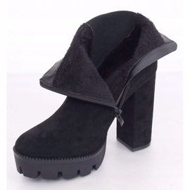 Botas pretas na plataforma Botas Jodhpur DA30P pretas preto 2