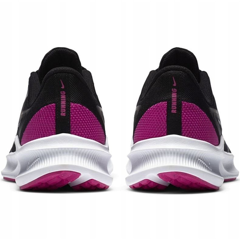 Sapatos femininos Nike Downshifter 10 preto e rosa CI9984 004 1