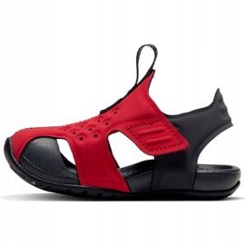 Sandálias infantis Nike Sunray Protect 2 vermelhas 943827 603 preto vermelho 1