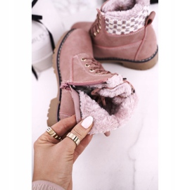 Apawwa Trappers de botas infantis com isolamento de pele Pink Forest rosa 1 Apawwa Trappers de botas infantis com isolamento de pele Pink Forest rosa 1
