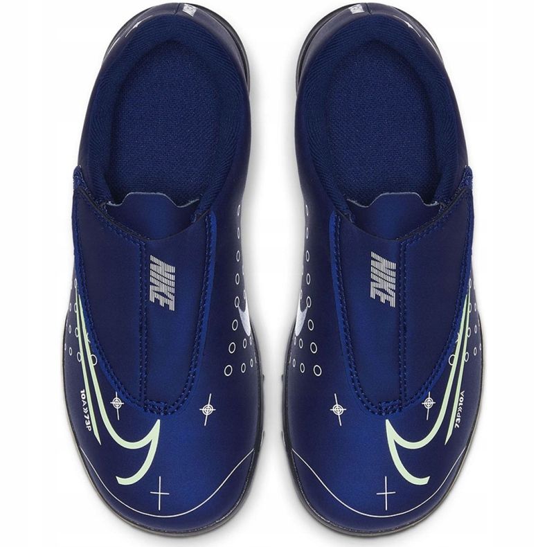 Chuteiras Nike Mercurial Vapor 13 Club Mds Tf Ps (V) Jr CJ1180-401 azul marinho 4 Chuteiras Nike Mercurial Vapor 13 Club Mds Tf Ps (V) Jr CJ1180-401 azul marinho 4