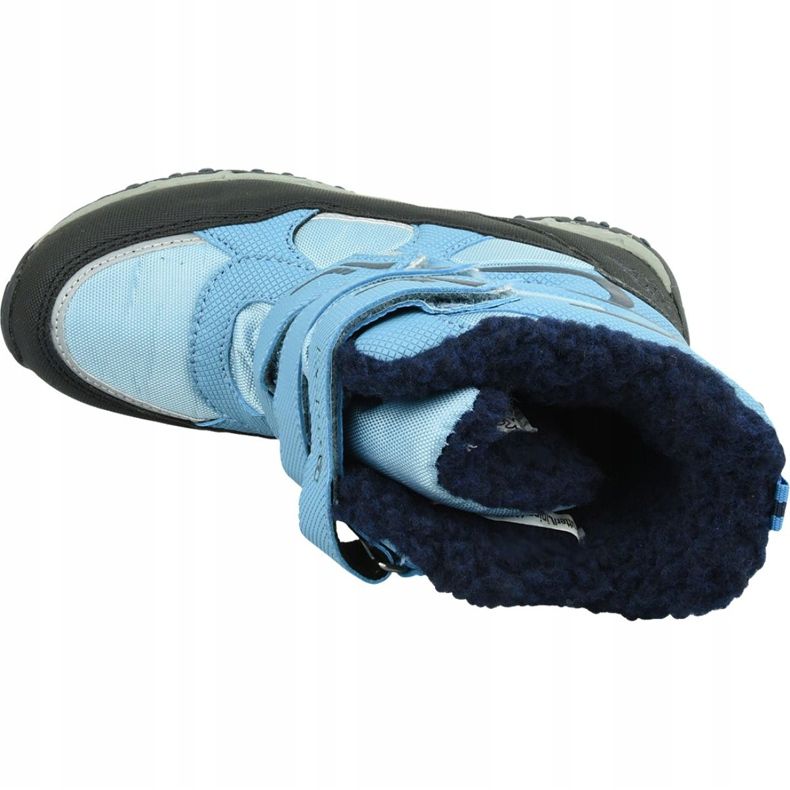 Sapatos de inverno Kappa Great Tex Jr 260558K-6467 preto azul 2