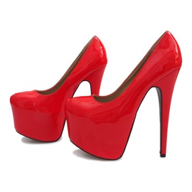 Pinos altos lacados na plataforma vermelha D905 vermelho 2 Pinos altos lacados na plataforma vermelha D905 vermelho 2